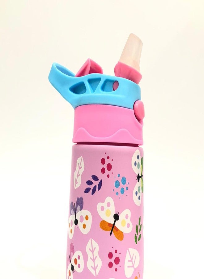 سبيديكس زجاجة ماء للأطفال من الفولاذ المقاوم للصدأ المعزولة من Speedex Insta، زجاجة شرب ساخنة وباردة معزولة بتفريغ الهواء للأولاد والبنات | تصميم مانع للتسرب وخالٍ من مادة BPA، سعة 330 مل (INSTA-PRINTED-IN3303) - Image 4